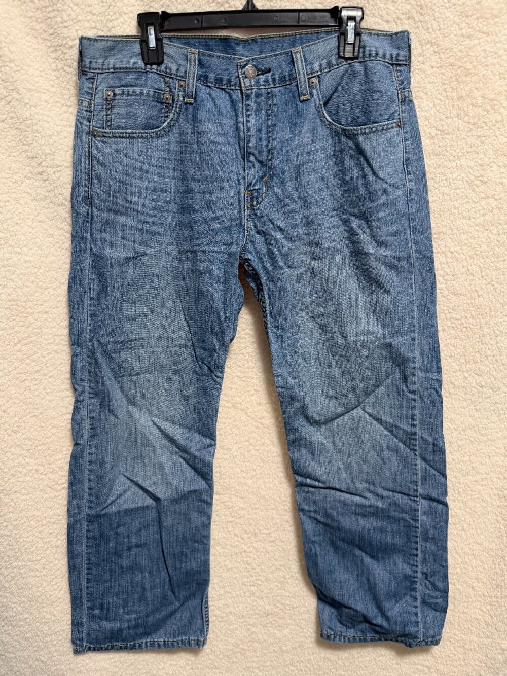 LEVI'S 569 Men's Loose Straight Denim Jeans Light Wash 32x30 EUC